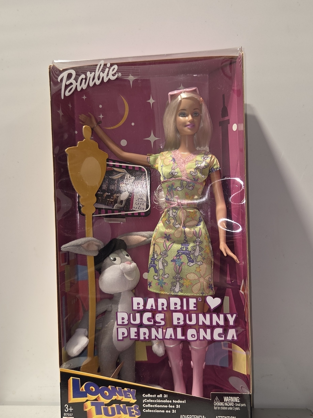 Barbie Bugs Bunny Pernalonga Doll - Pink & Patterned Dress